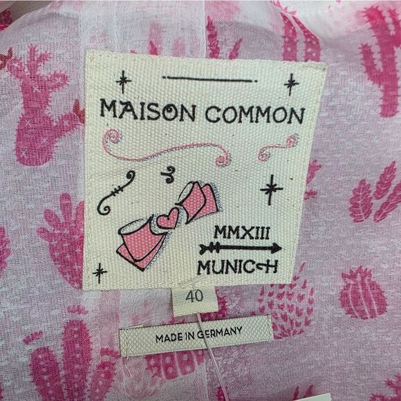 NEW MAISON COMMON Pink Tweed Skirt Suit - Size 40 - Picture 13 of 16